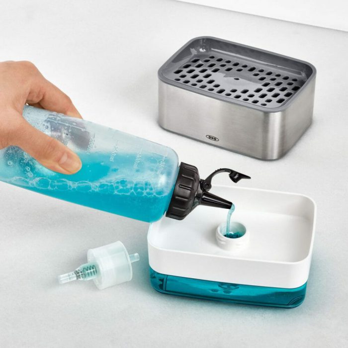 מתקן לסבון כלים וספוג OXO