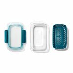 קופסת אוכל מלבנית עם מסננת 0.45 ליטר OXO PREP&GO