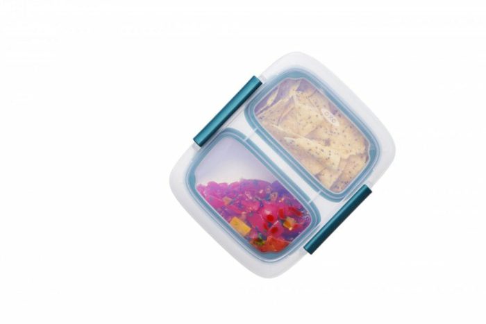 קופסת אוכל מלבנית שני תאים 0.5 ליטר OXO PREP&GO