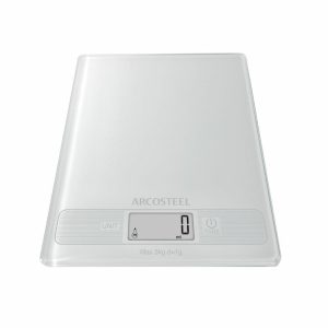 משקל מטבח דיגיטלי עד 5 ק"ג של ARCOSTEEL (לבן)