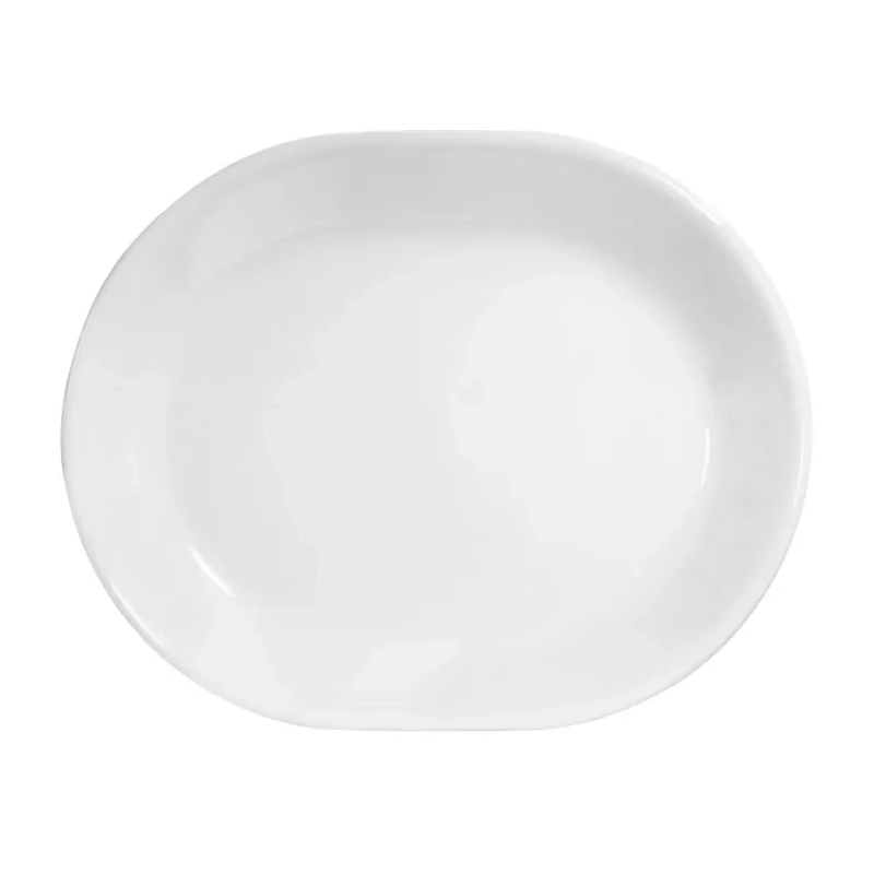 צלחת הגשה אובלית 31 ס"מ Winter Frost White קורל