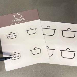 סט 24 מדבקות עמידות למים UNIQOOK