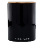 קופסת ואקום לאחסון קפה מקרמיקה שחורה 500 גרם Airscape