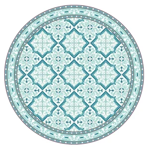 פלייסמט מבודד חום עגול רחביה 37 ס"מ מבית TIVA DESIGN - טורקיז