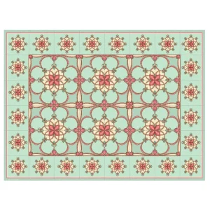 פלייסמט מבודד חום ירקרק רומנטי 33/43 ס"מ מבית TIVA DESIGN