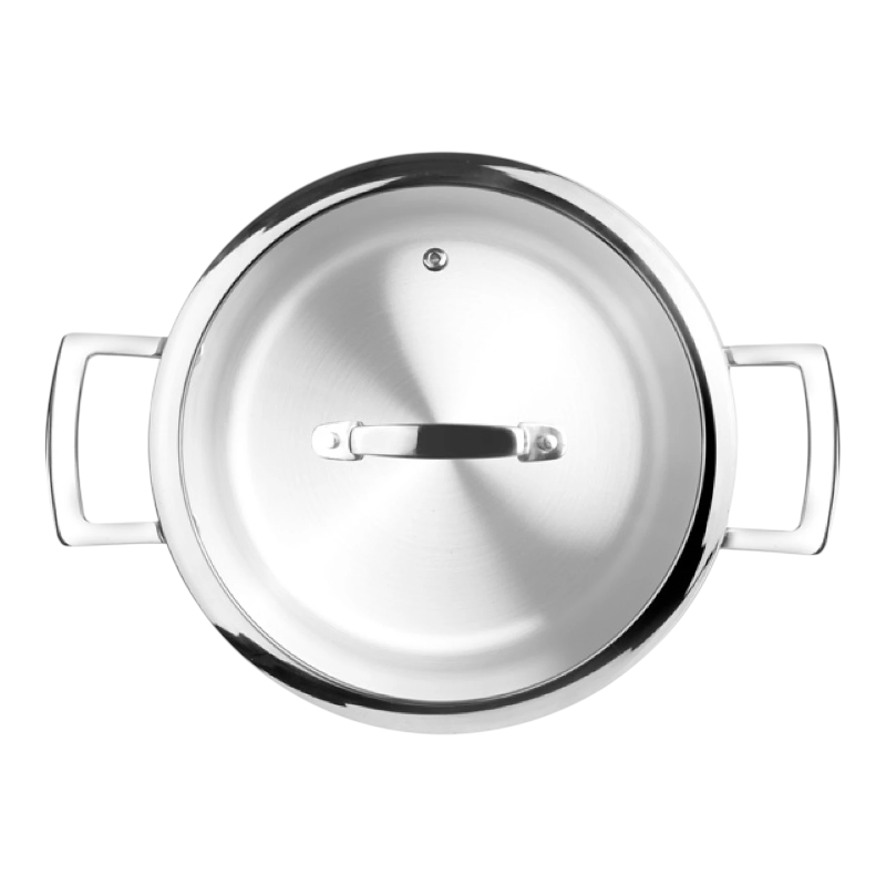 סיר נירוסטה נמוך 20 ס"מ מסדרת Triply מבית IBILI – תמונה 3